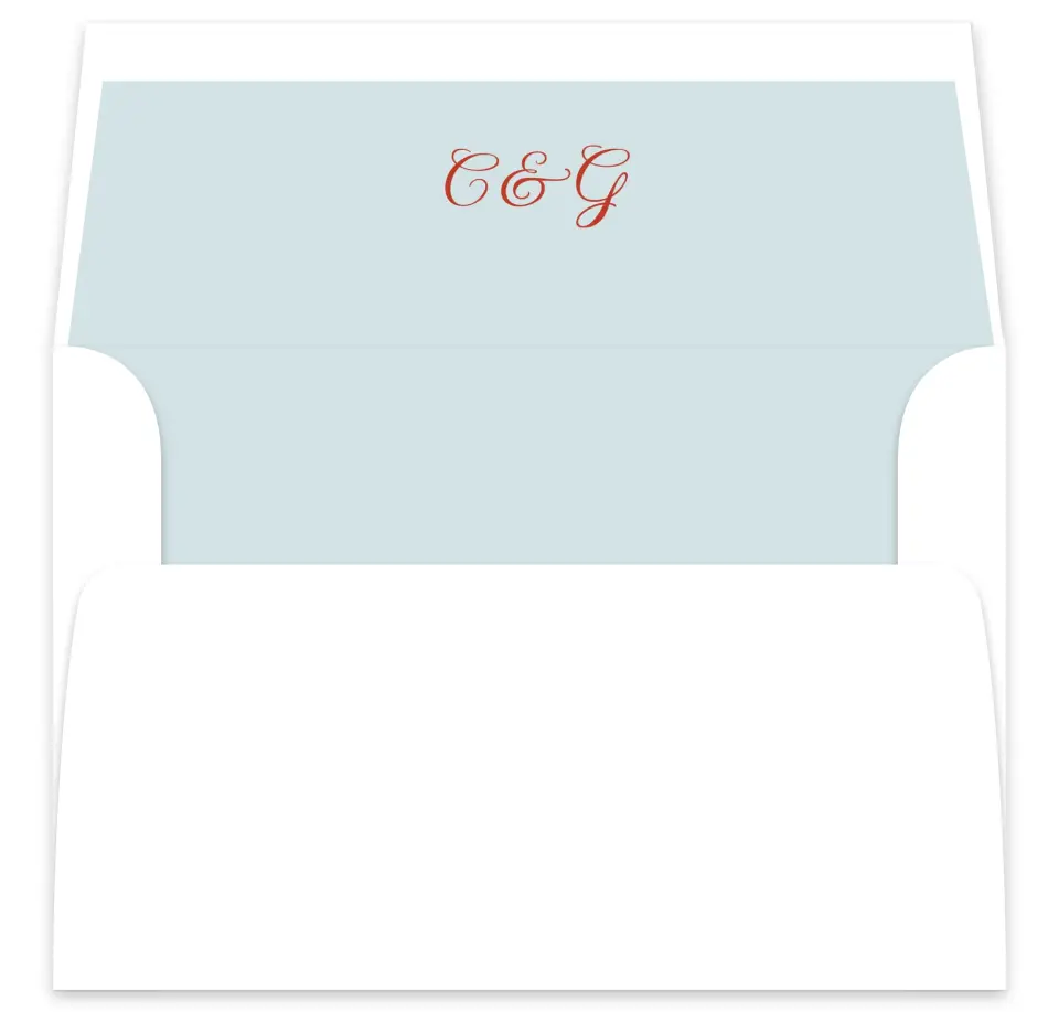 This is a  7⅝" x 7⅞" Envelope Liners (ELA) called Mod Elegance printed in full color