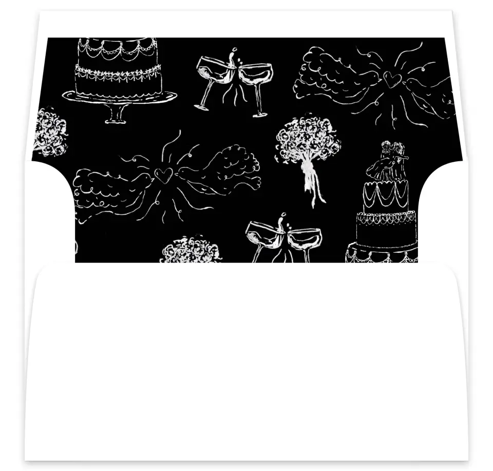This is a  7⅝" x 7⅞" Envelope Liners (ELA) called Mi Amor printed in full color