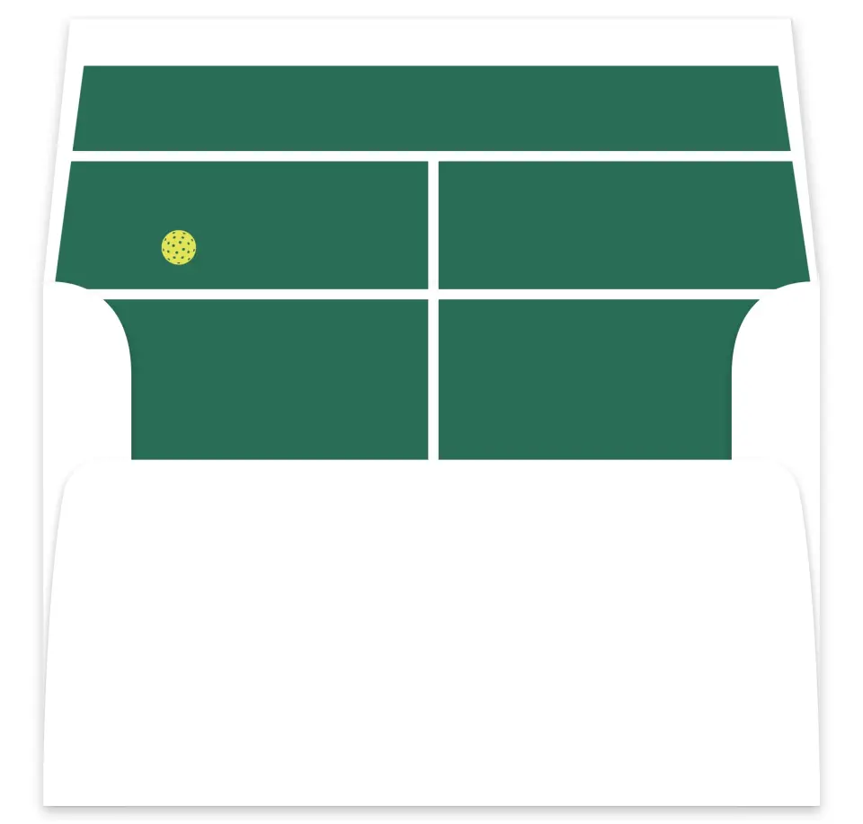 This is a  7⅝" x 7⅞" Envelope Liners (ELA) called Serving Up Forever printed in full color