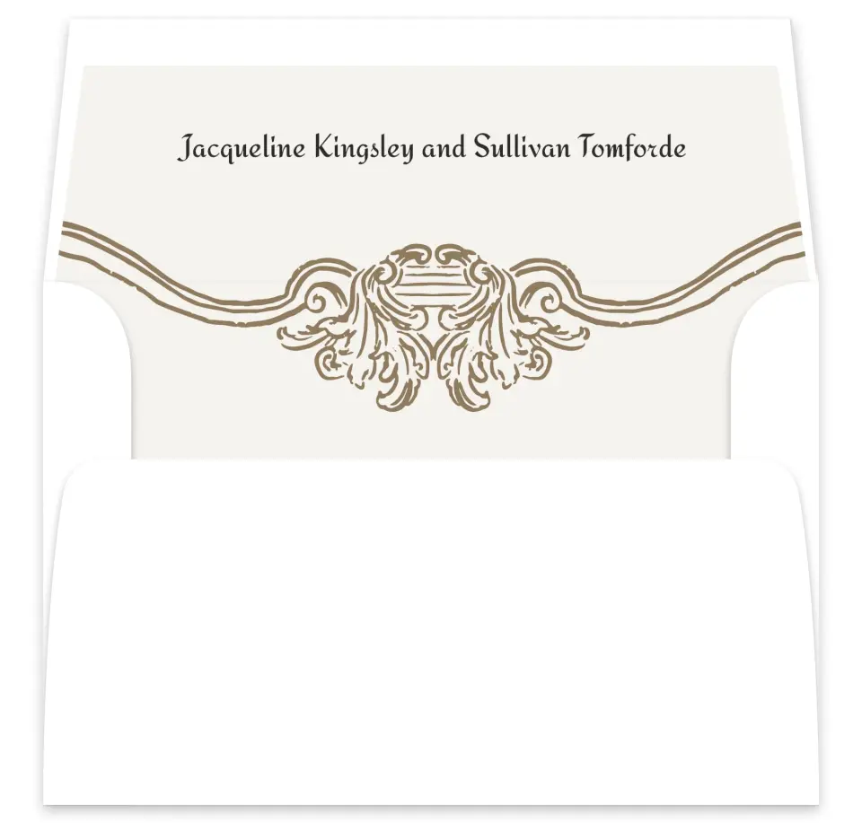 This is a  7⅝" x 7⅞" Envelope Liners (ELA) called Lafayette printed in full color