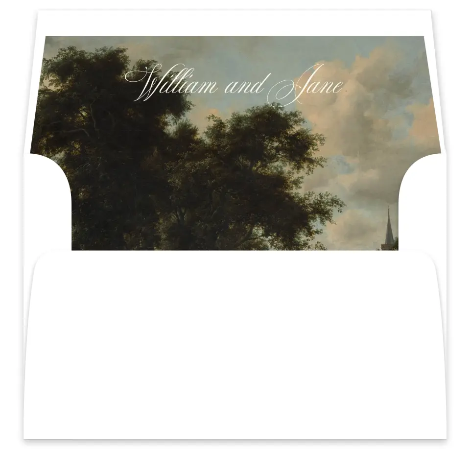 This is a  7⅝" x 7⅞" Envelope Liners (ELA) called Hillsborough printed in full color
