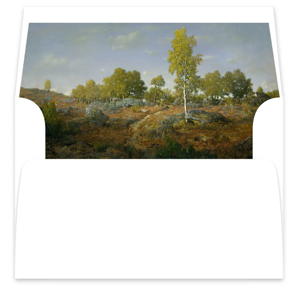 This is a  7⅝" x 7⅞" Envelope Liners (ELA) called Ivyhill printed in full color
