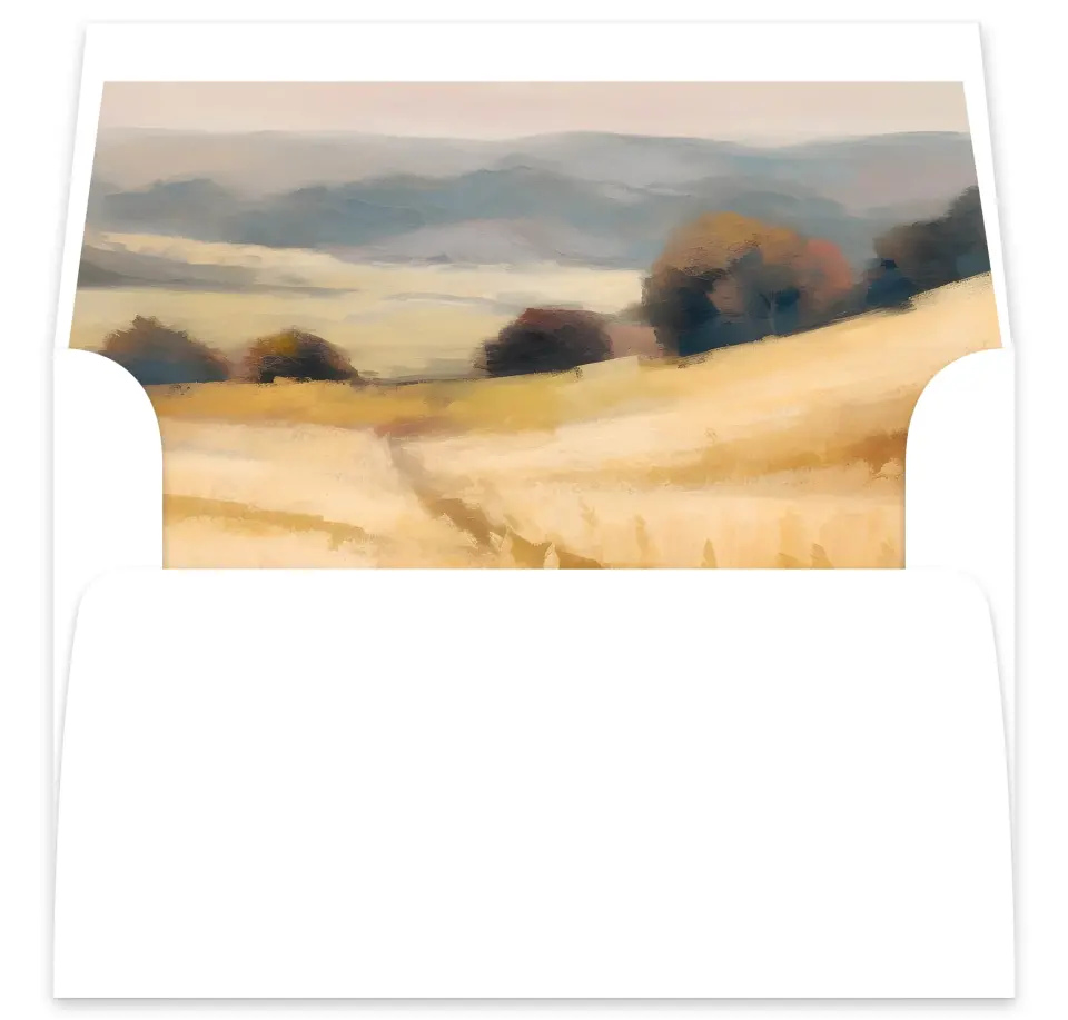 This is a  7⅝" x 7⅞" Envelope Liners (ELA) called Cedarhill Crossing printed in full color