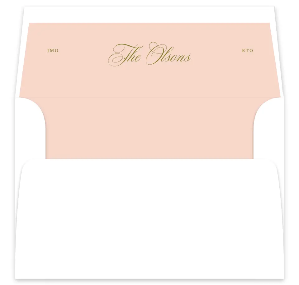 This is a  7⅝" x 7⅞" Envelope Liners (ELA) called Love Off Script printed in full color