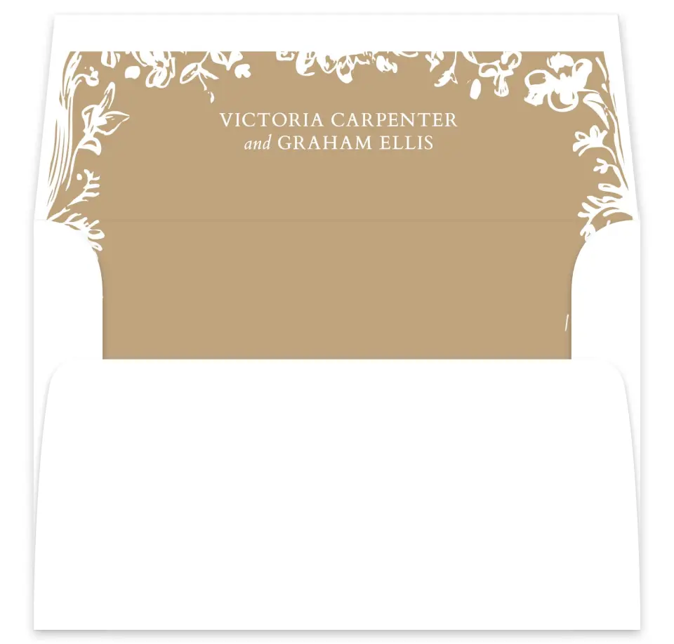 This is a  7⅝" x 7⅞" Envelope Liners (ELA) called Soft Branchlets printed in full color