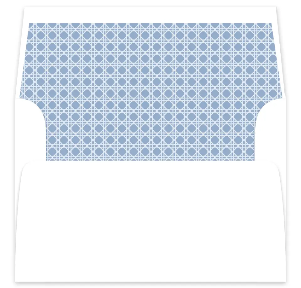 This is a  7⅝" x 7⅞" Envelope Liners (ELA) called Woven Serenity printed in full color