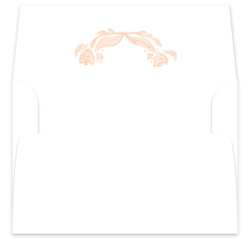 This is a  7⅝" x 7⅞" Envelope Liners (ELA) called Ever After Blooms printed in full color