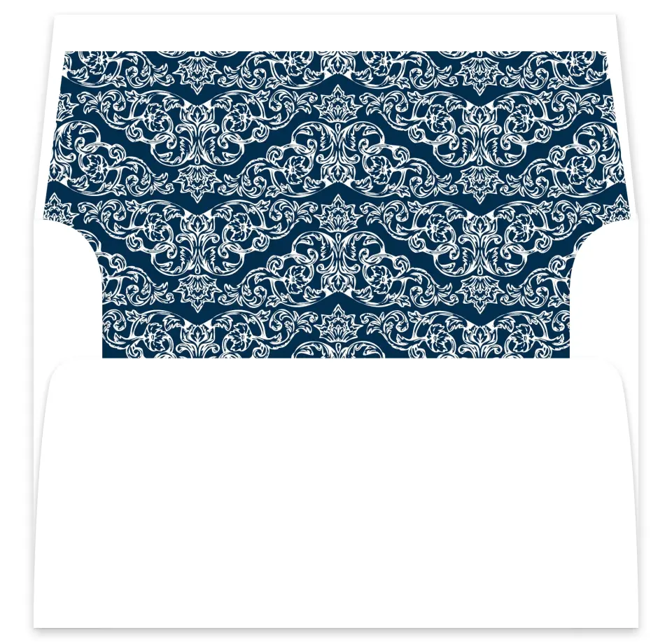 This is a  7⅝" x 7⅞" Envelope Liners (ELA) called Heirloom Crest printed in full color