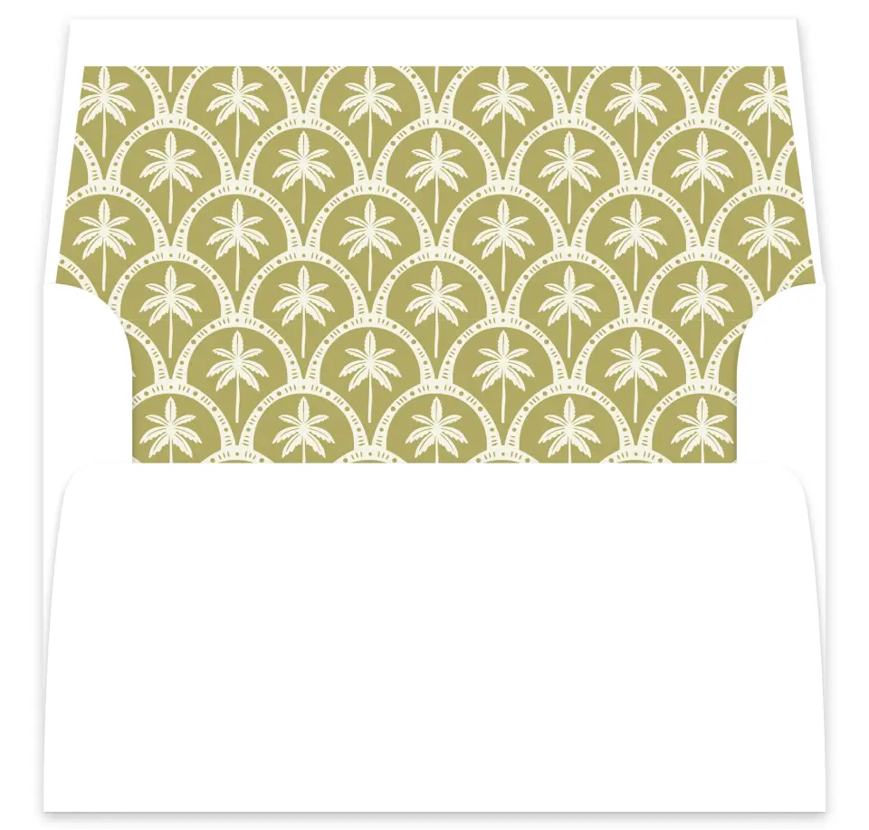 This is a  7⅝" x 7⅞" Envelope Liners (ELA) called Tropical Treasure printed in full color