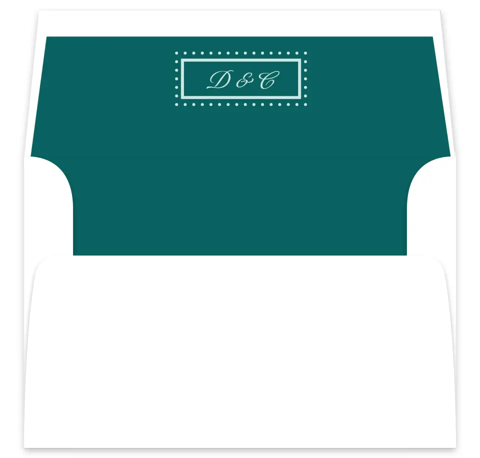 This is a  7⅝" x 7⅞" Envelope Liners (ELA) called Faithful Frame printed in full color