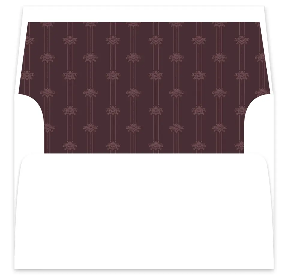 This is a  7⅝" x 7⅞" Envelope Liners (ELA) called Victorian Aura printed in full color