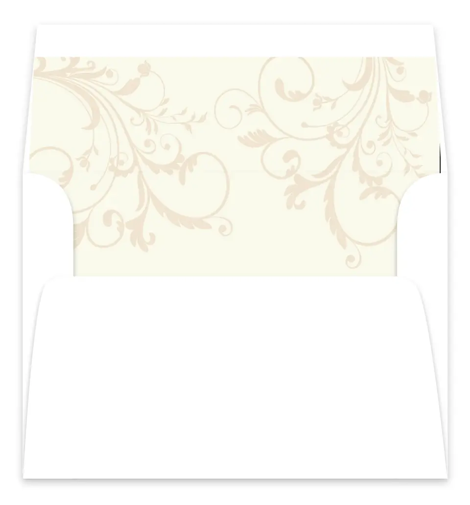 This is a  7.125" x 7" Envelope Liners (ELC) called Classic Allure printed in full color