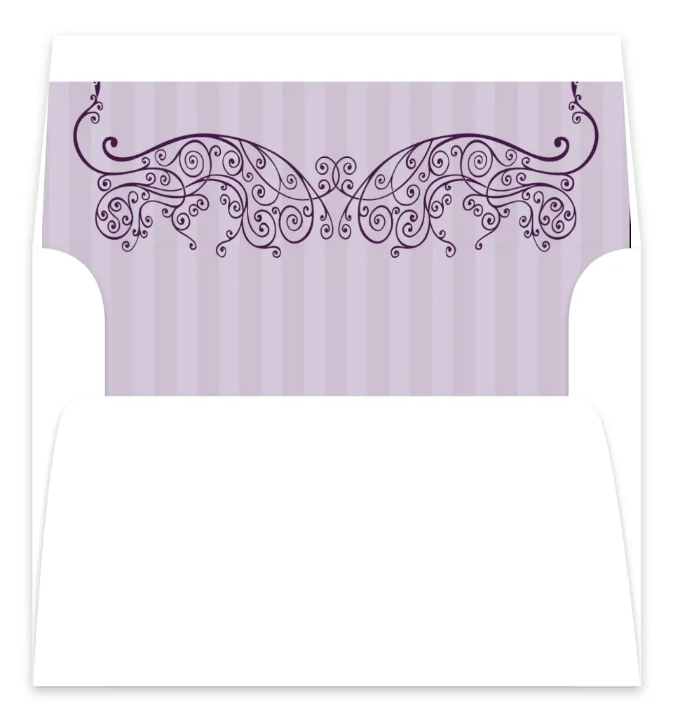 This is a  7.125" x 7" Envelope Liners (ELC) called Lovely Lavender printed in full color