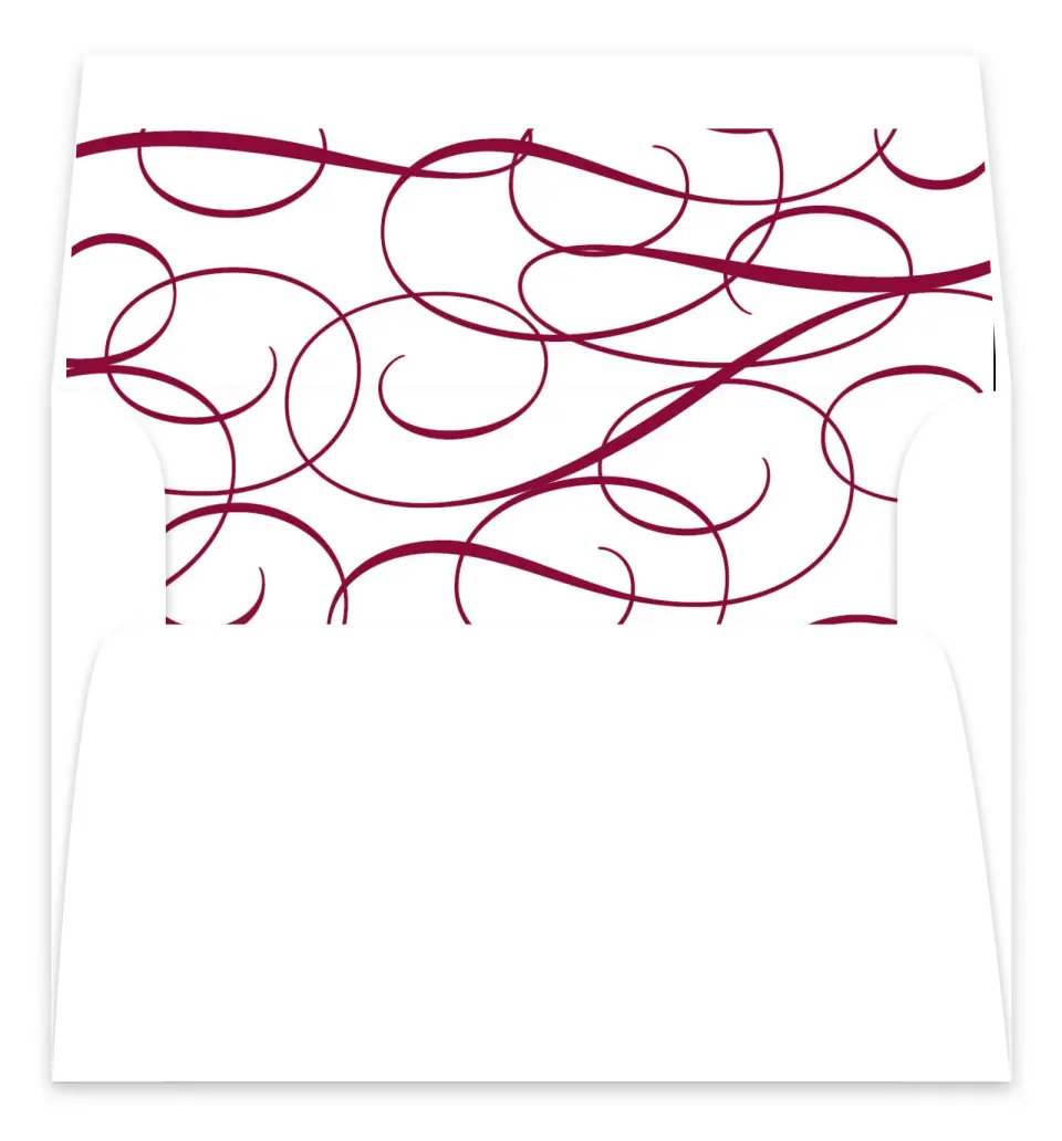 This is a  7.125" x 7" Envelope Liners (ELC) called Forever Yours printed in full color