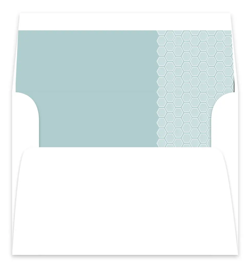 This is a  7.125" x 7" Envelope Liners (ELC) called Honey Blossoms printed in full color