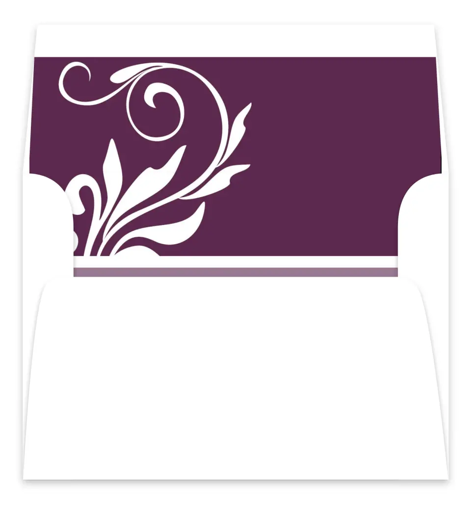 This is a  7.125" x 7" Envelope Liners (ELC) called Alluring Affection printed in full color