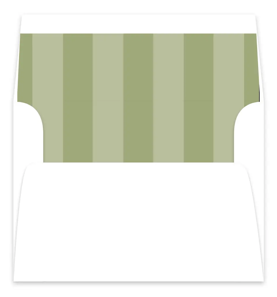 This is a  7.125" x 7" Envelope Liners (ELC) called Evergreen Christmas printed in full color