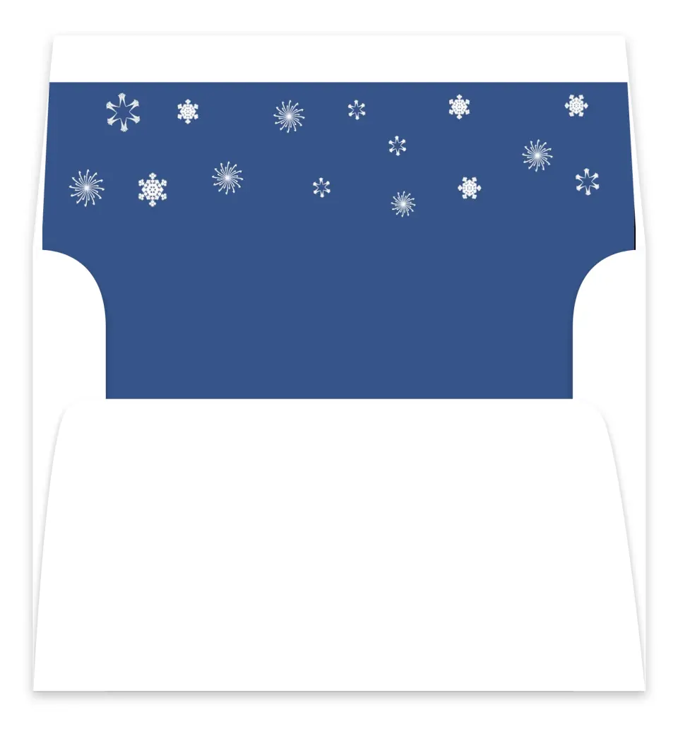 This is a  7.125" x 7" Envelope Liners (ELC) called Christmas Bell printed in full color