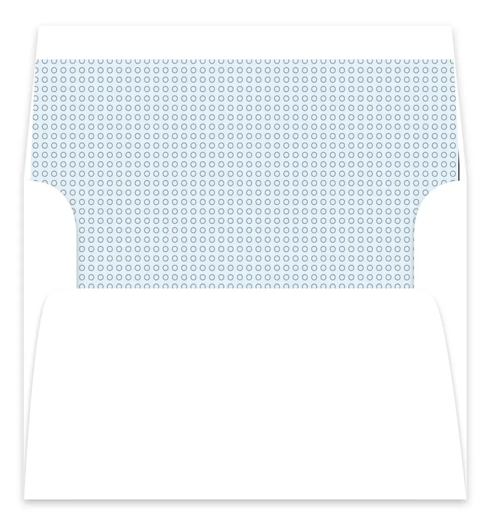 This is a  7.125" x 7" Envelope Liners (ELC) called Seasonal Snowflake printed in full color
