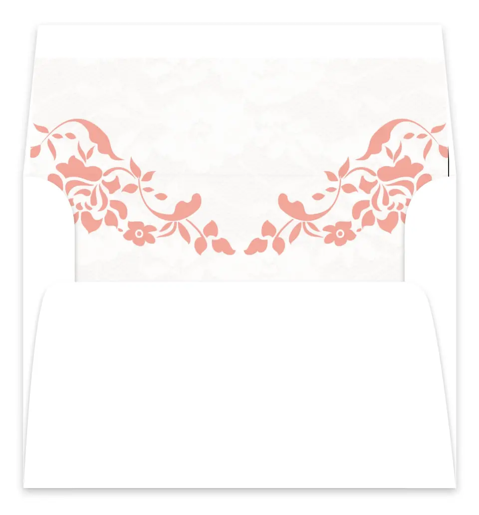 This is a  7.125" x 7" Envelope Liners (ELC) called Vintage Applique printed in full color