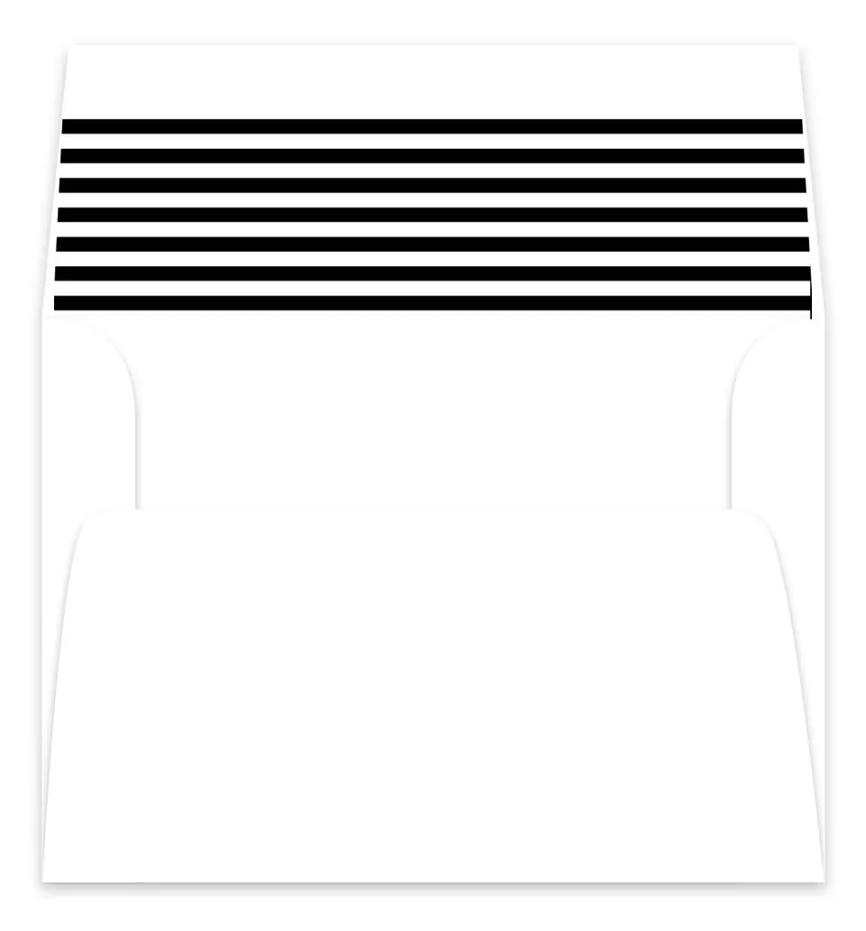 This is a  7.125" x 7" Envelope Liners (ELC) called Modern Typography printed in full color