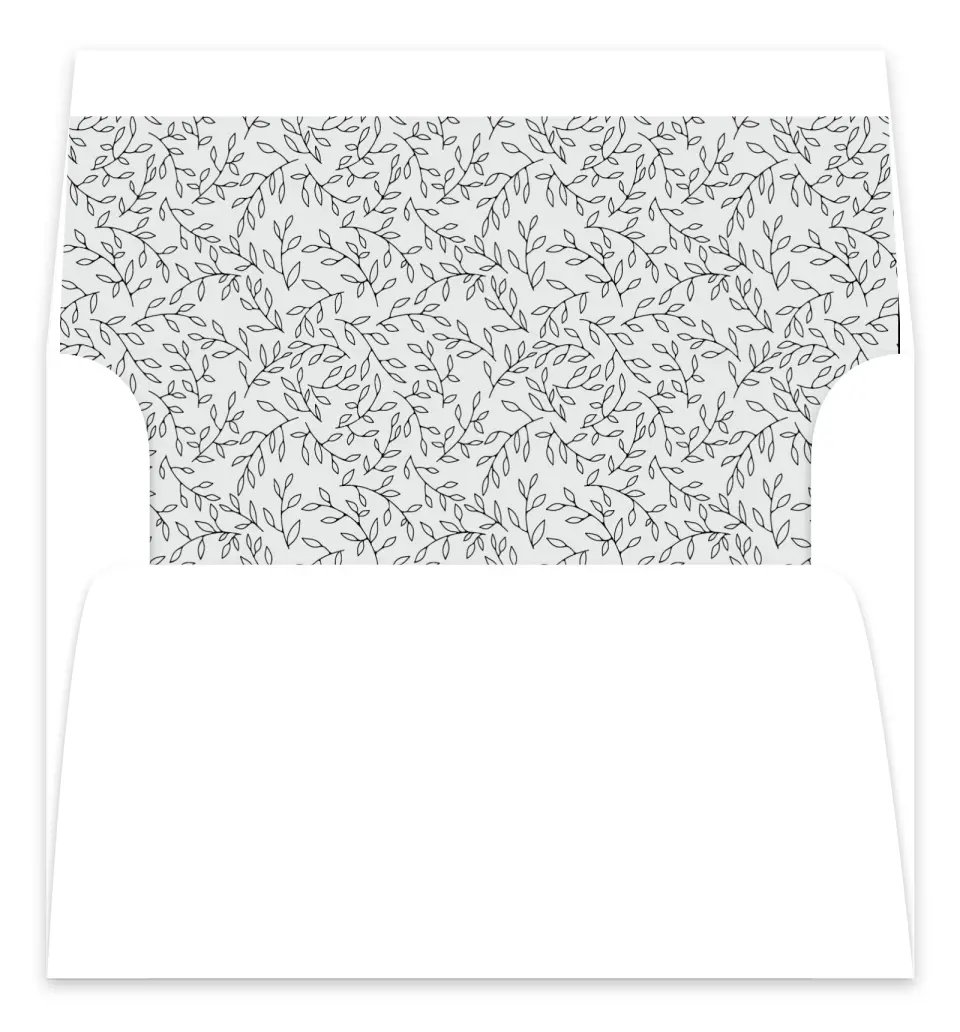 This is a Envelope Liners for 5 x 7 Card Envelope Liner called Naturally Leaves printed in full color