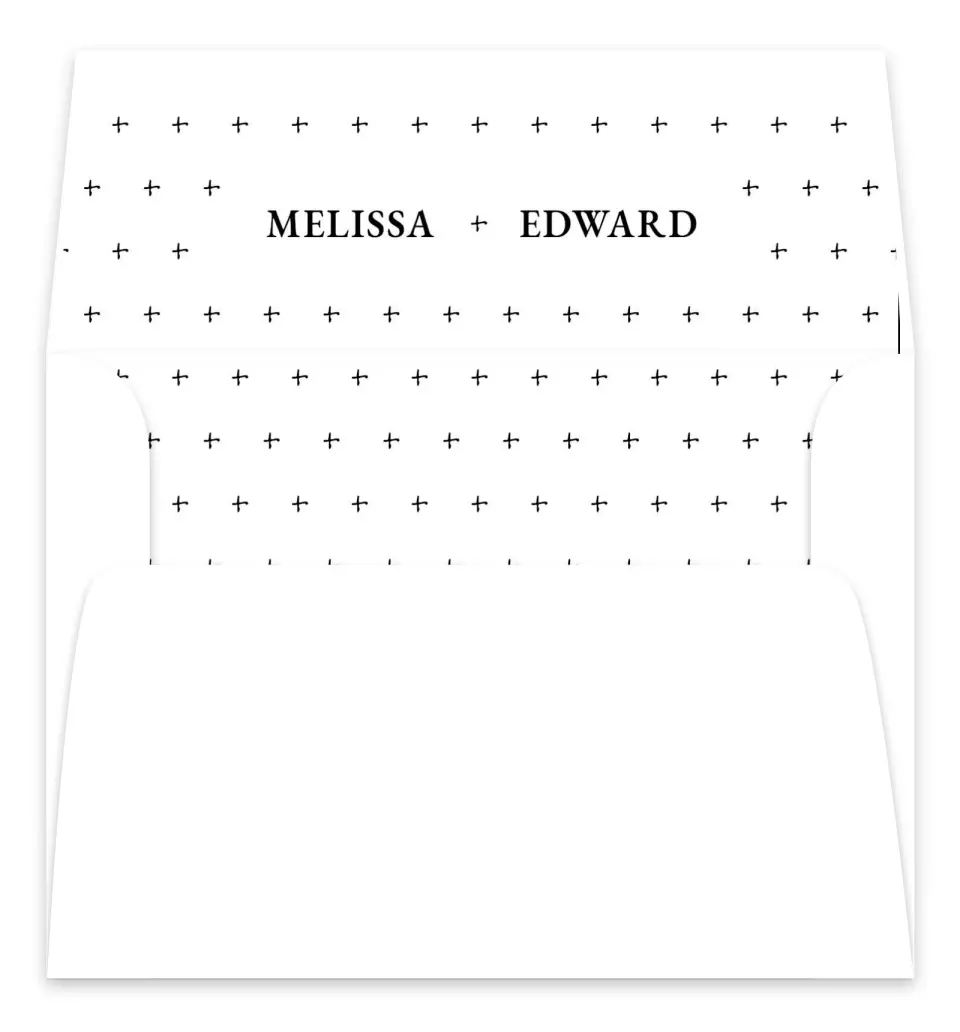 This is a Envelope Liners for 5 x 7 Card Envelope Liner called Sensibly Simple printed in full color