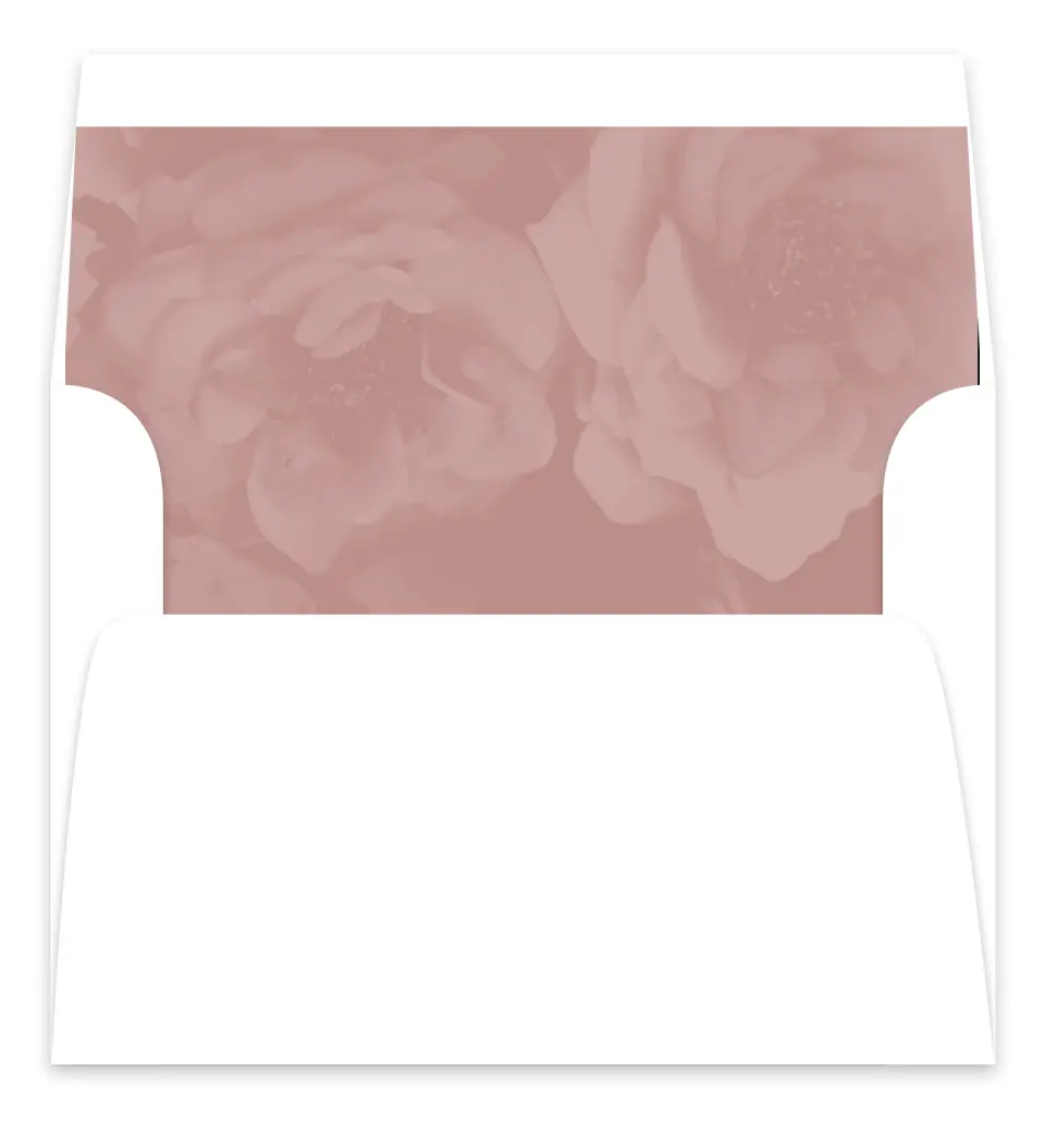 This is a  7.125" x 7" Envelope Liners (ELC) called Blushing Beauty printed in full color