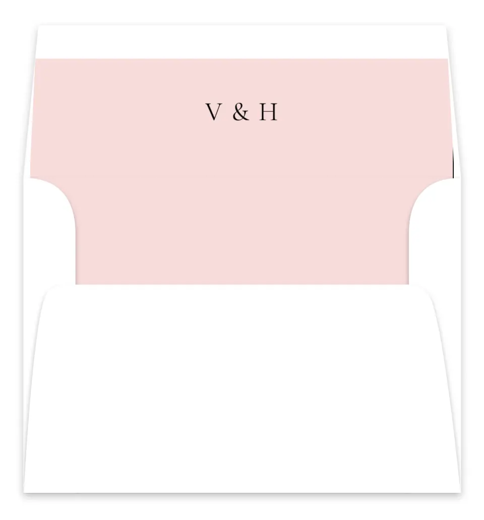 This is a  7.125" x 7" Envelope Liners (ELC) called Lovely Blush printed in full color
