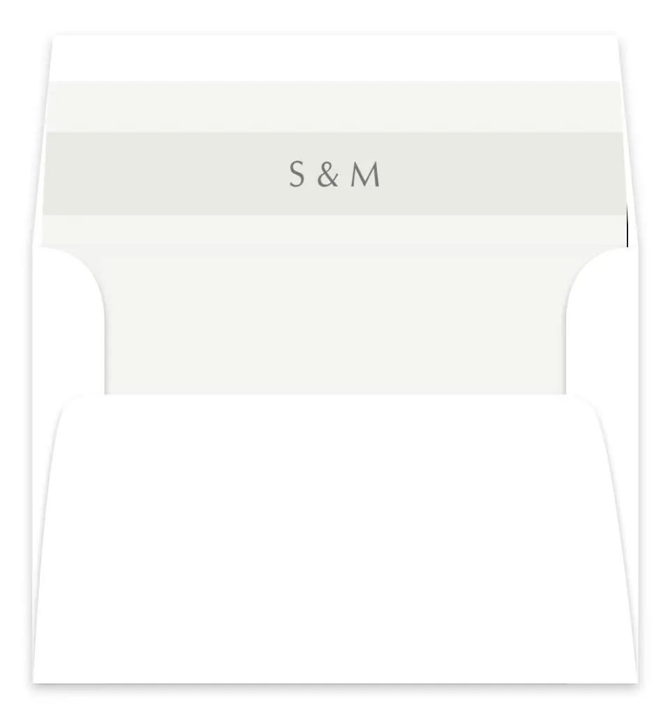 This is a  7.125" x 7" Envelope Liners (ELC) called Exquisitely Simple printed in full color
