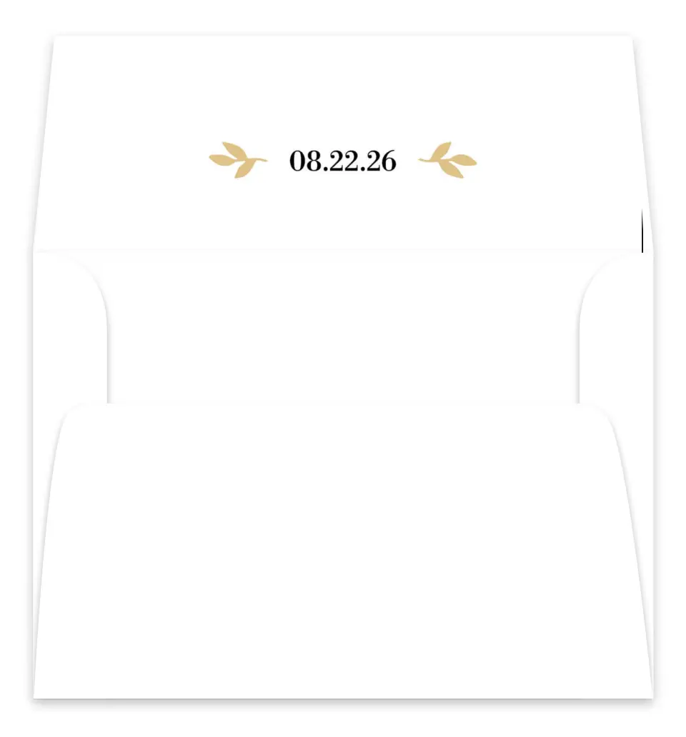 This is a  7.125" x 7" Envelope Liners (ELC) called Charming Monogram printed in full color