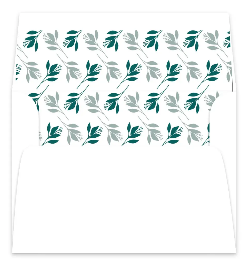 This is a  7.125" x 7" Envelope Liners (ELC) called Blooming Delight printed in full color