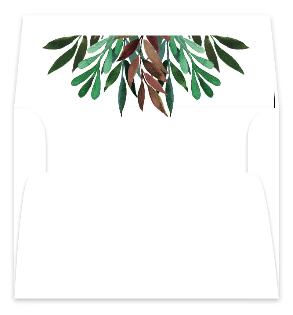 This is a  7.125" x 7" Envelope Liners (ELC) called Graceful Frame printed in full color