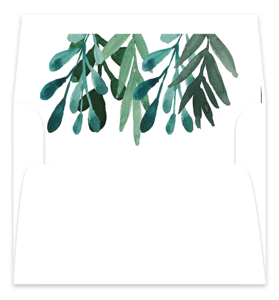 This is a  7.125" x 7" Envelope Liners (ELC) called Breathtaking Boughs printed in full color