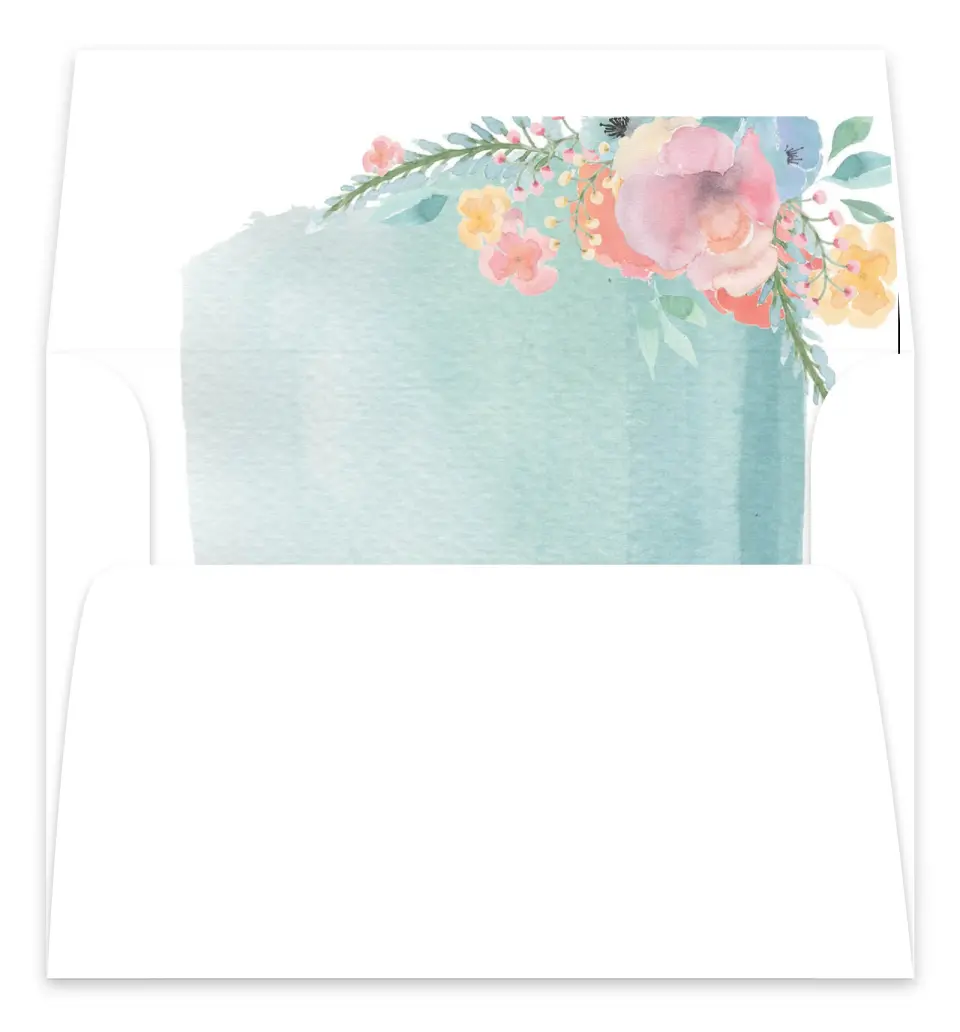 This is a  7.125" x 7" Envelope Liners (ELC) called Joyful Medley printed in full color