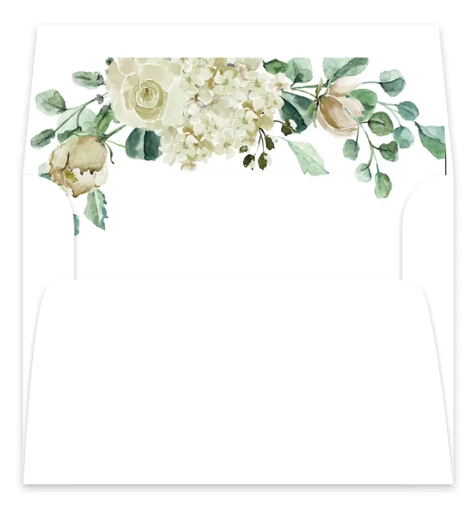 This is a  7.125" x 7" Envelope Liners (ELC) called Divine Romance printed in full color