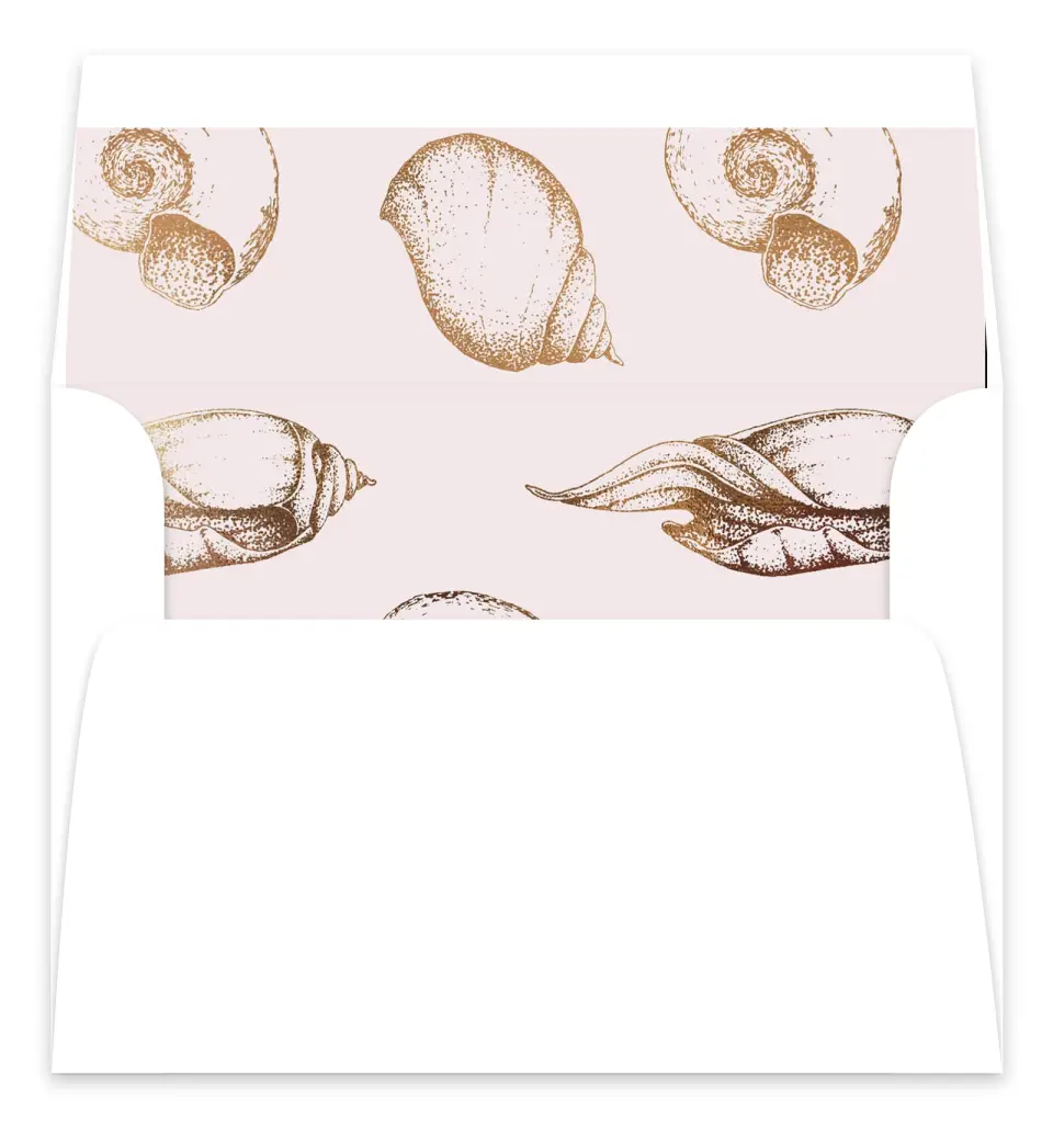 This is a  7.125" x 7" Envelope Liners (ELC) called On the Reef printed in full color