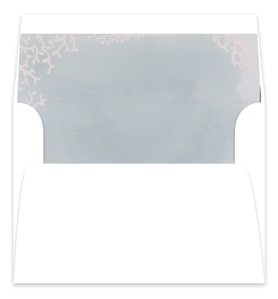 This is a  7.125" x 7" Envelope Liners (ELC) called Enchanting Sea printed in full color
