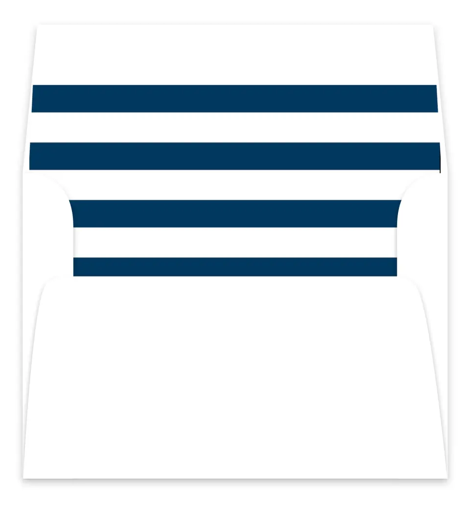 This is a  7.125" x 7" Envelope Liners (ELC) called Nautical Stripes printed in full color