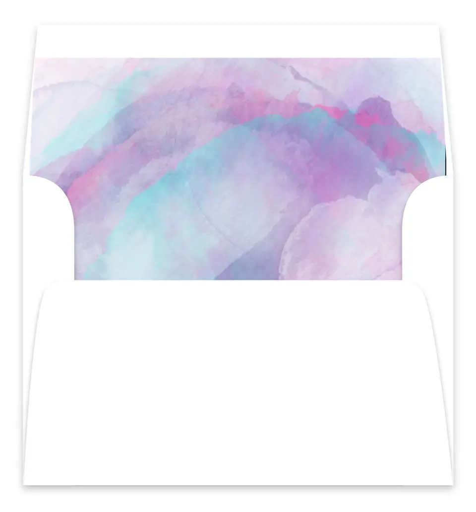 This is a  7.125" x 7" Envelope Liners (ELC) called Joyful Enchantment printed in full color