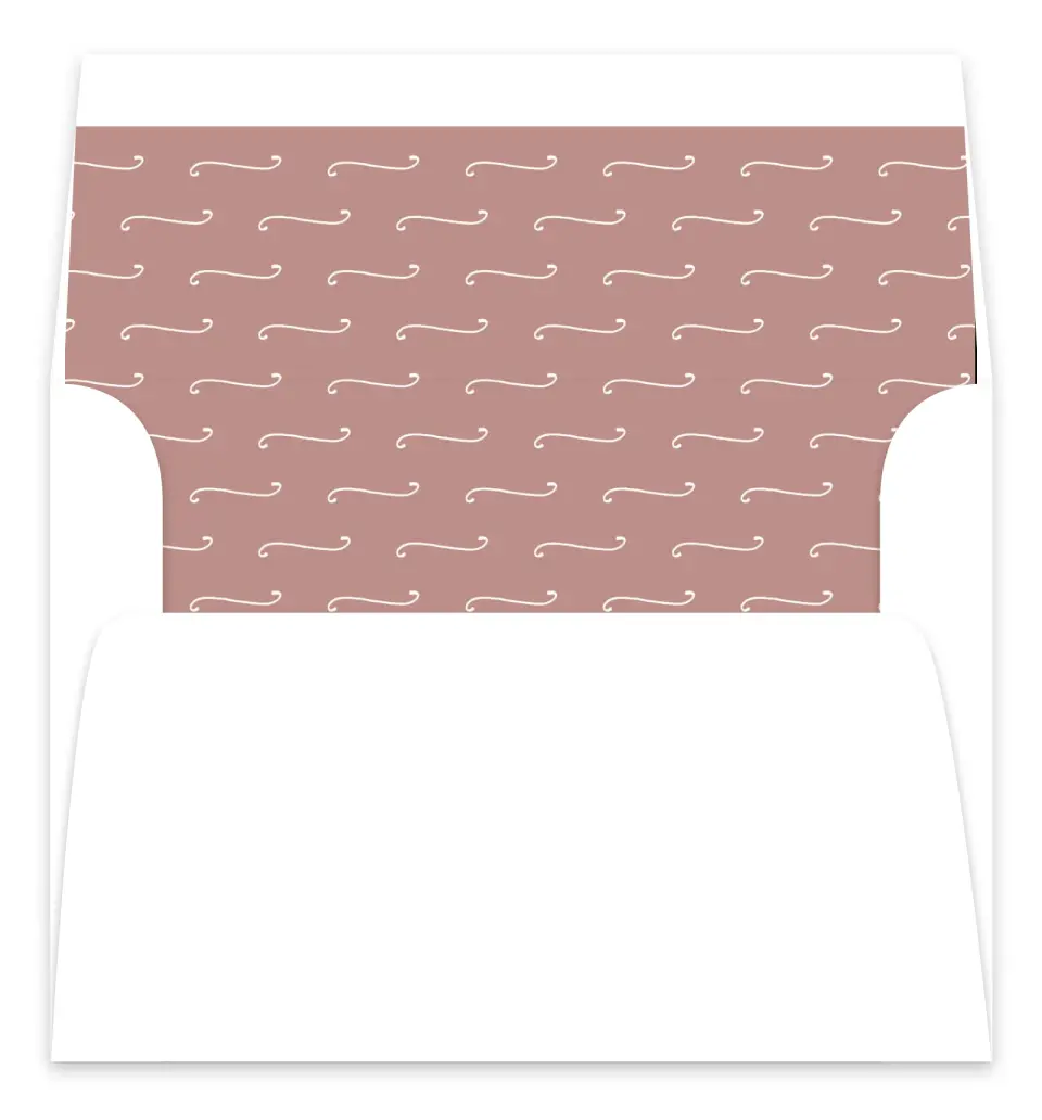This is a  7.125" x 7" Envelope Liners (ELC) called Modern Whisper printed in full color