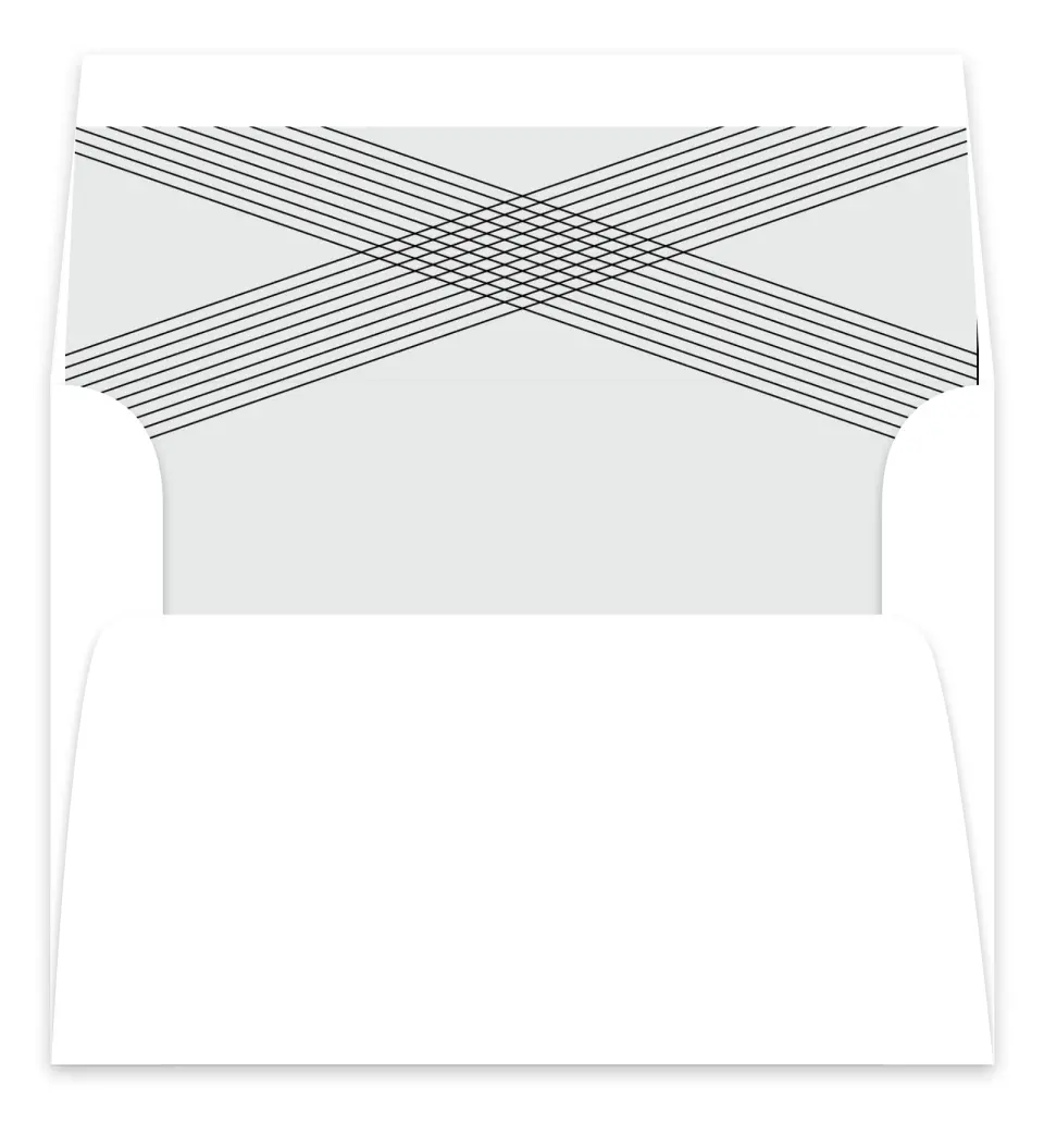 This is a  7.125" x 7" Envelope Liners (ELC) called Dearest Lines printed in full color
