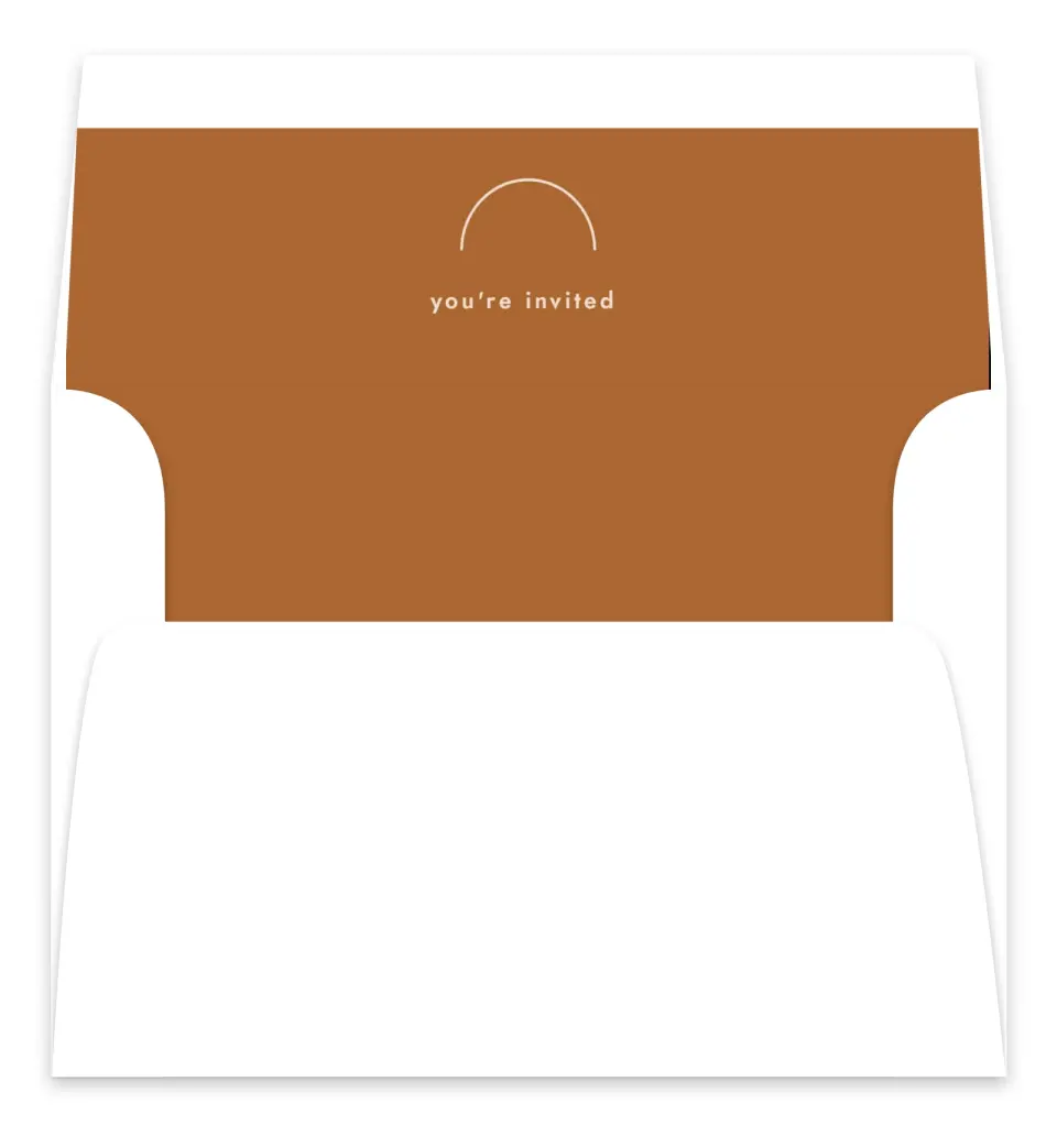 This is a  7.125" x 7" Envelope Liners (ELC) called Our Beginning printed in full color