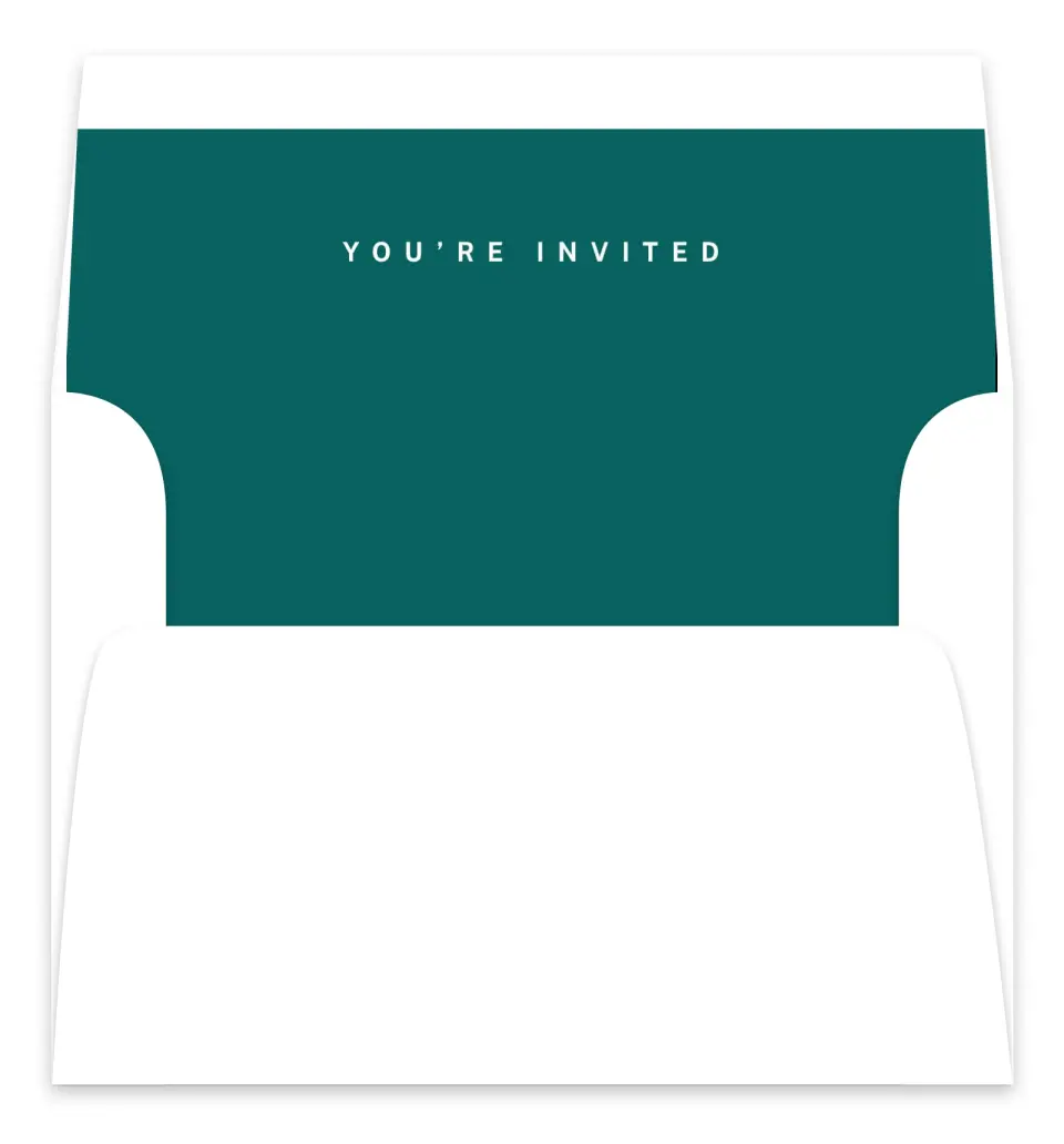 This is a  7.125" x 7" Envelope Liners (ELC) called Shaped Love printed in full color