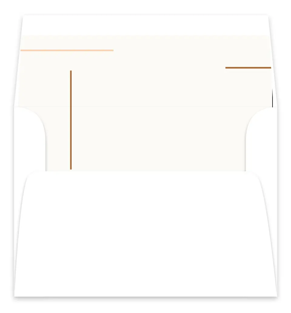 This is a  7.125" x 7" Envelope Liners (ELC) called Playful Script printed in full color