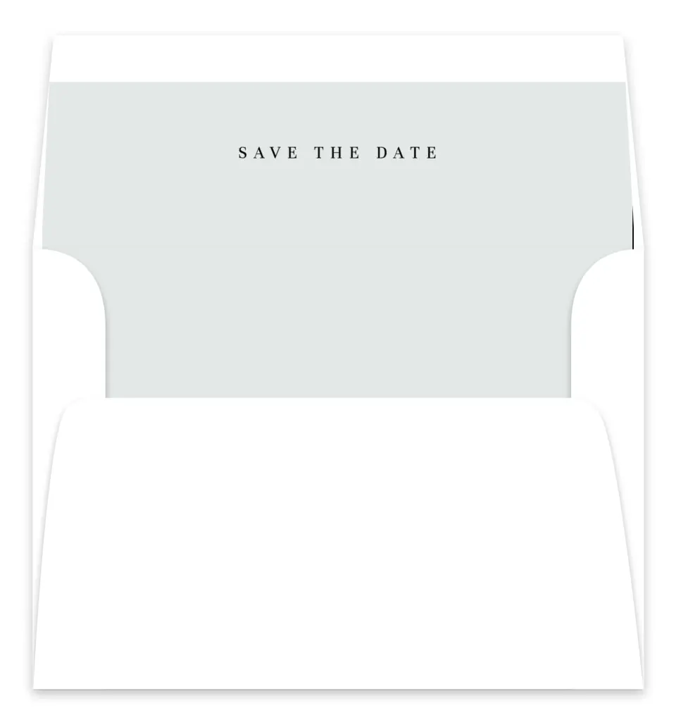 This is a  7.125" x 7" Envelope Liners (ELC) called Simple Portrait printed in full color