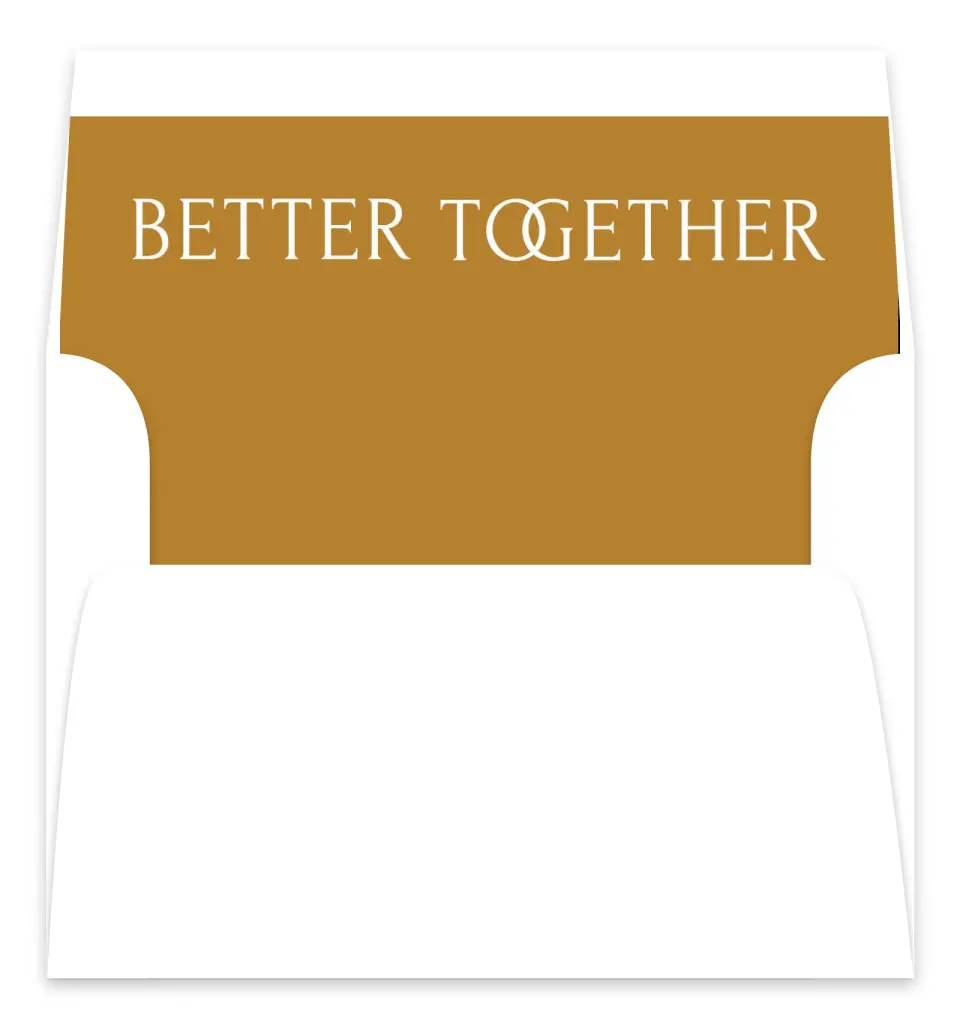 This is a  7.125" x 7" Envelope Liners (ELC) called Joined Together printed in full color