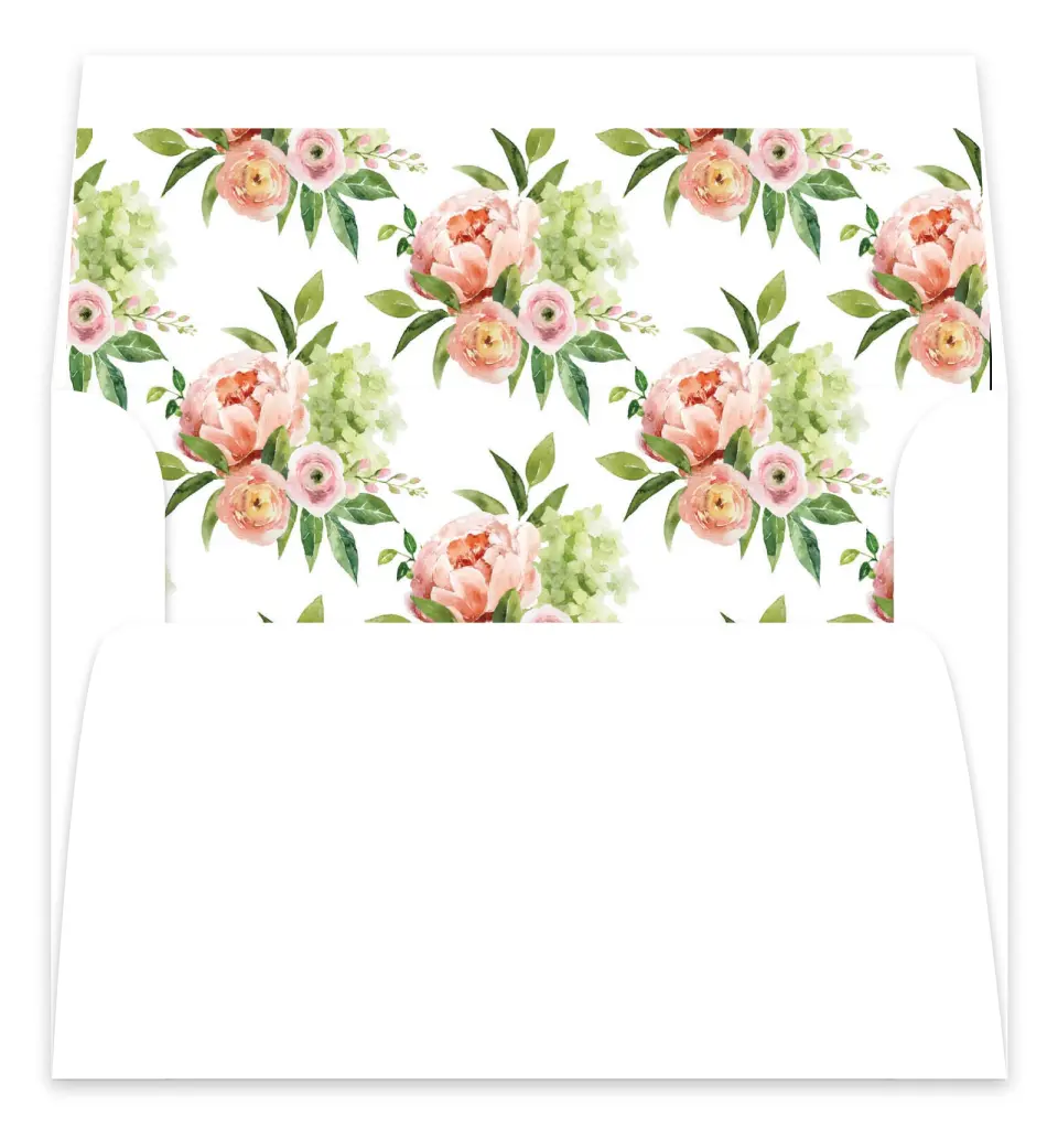 This is a  7.125" x 7" Envelope Liners (ELC) called Elegant Unity printed in full color