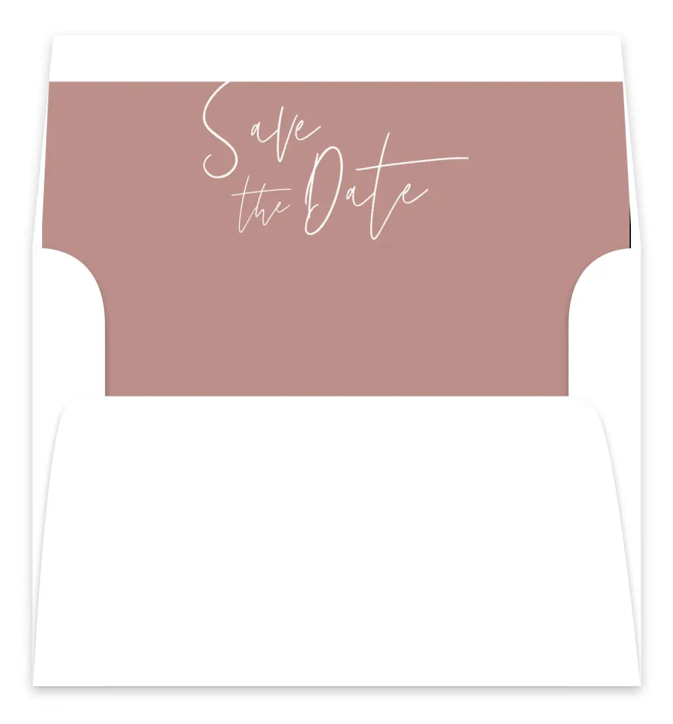 This is a  7.125" x 7" Envelope Liners (ELC) called Stylish Script printed in full color
