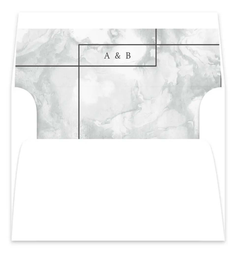 This is a  7.125" x 7" Envelope Liners (ELC) called Joined Lines printed in full color